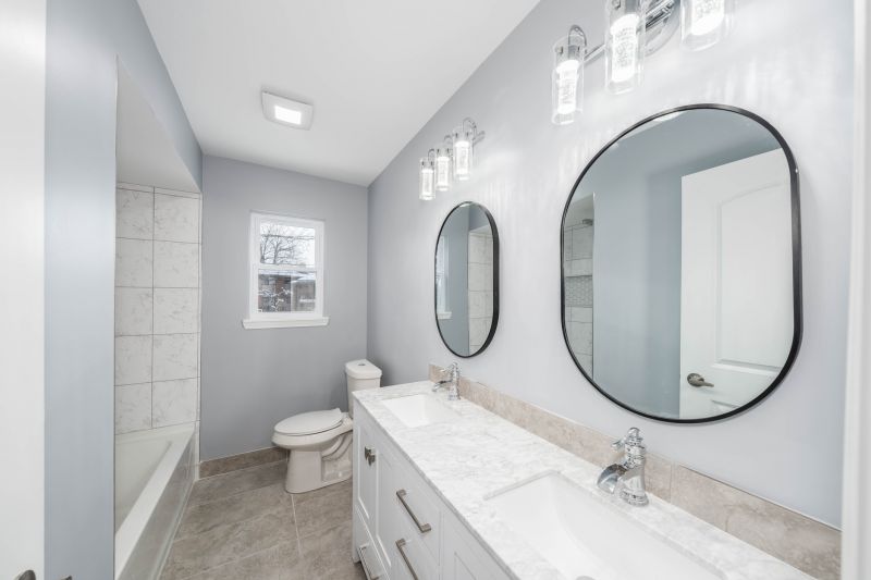 Modern Vanity and Mirror